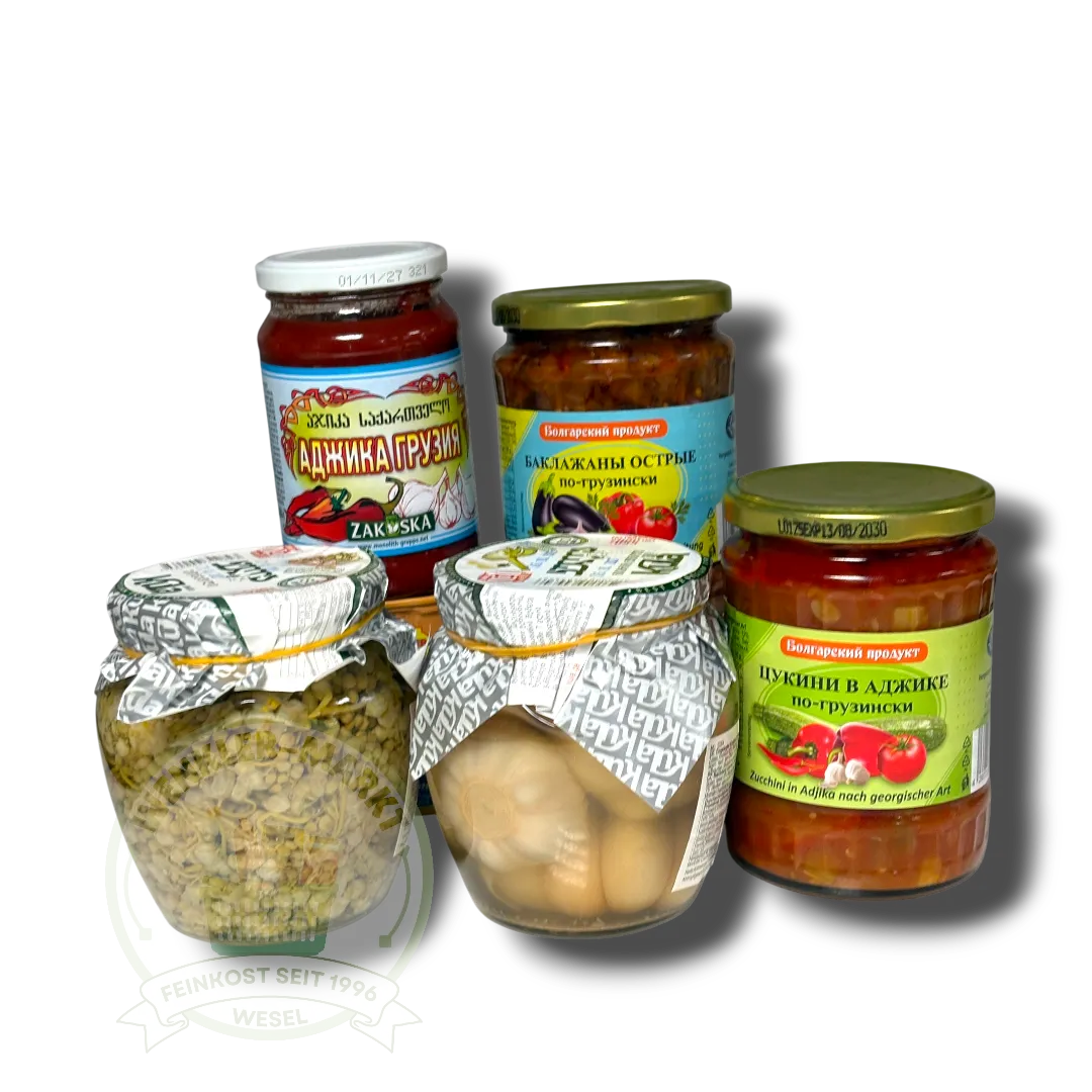 Adschika und eingelegte Spezialitäten Product photo: Adschika und eingelegte Spezialitäten - Wenkler-Markt Wesel